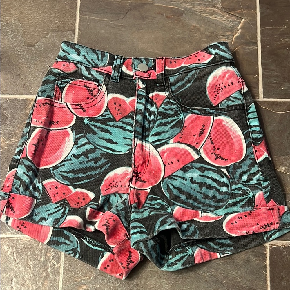 Watermelon Print Women's Shorts